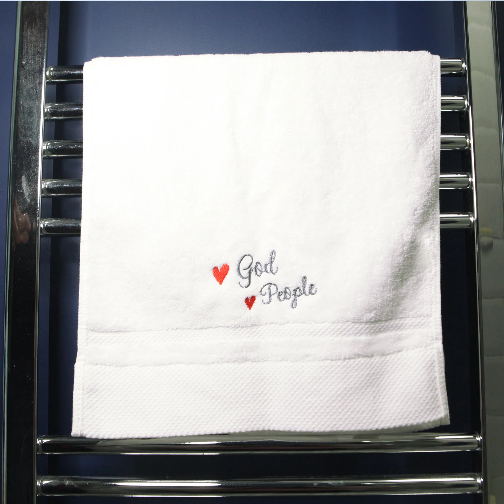 🔆Embroidery Hand Towel Unique Christian Gift 4 Colours💫