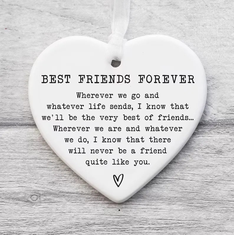 💕True Friends Are Nerver Apart, Christmas Hanging Ornament🎅
