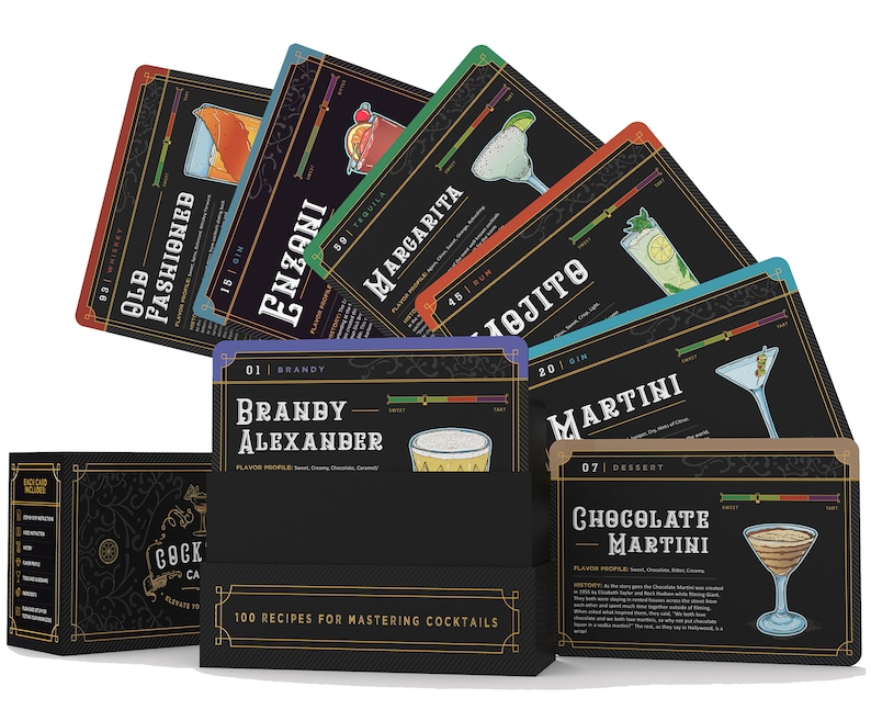 Cocktail Cards - Learn over 100 Cocktails
