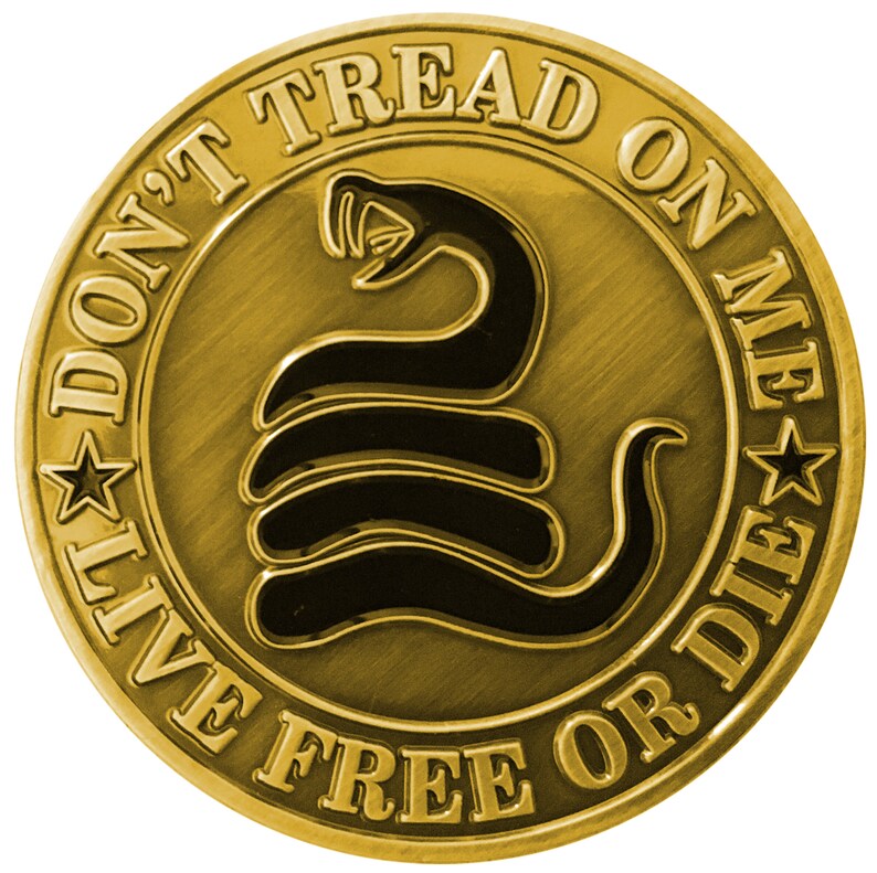 Freedom Dies When Dictators Rise Good Luck Heads & Tails Antique Bronze Hobo Coin