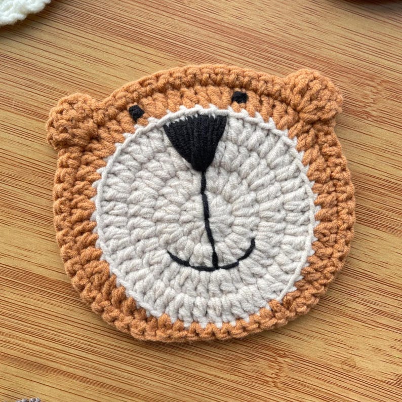 Handmade Crochet Animal Drink Coaster 