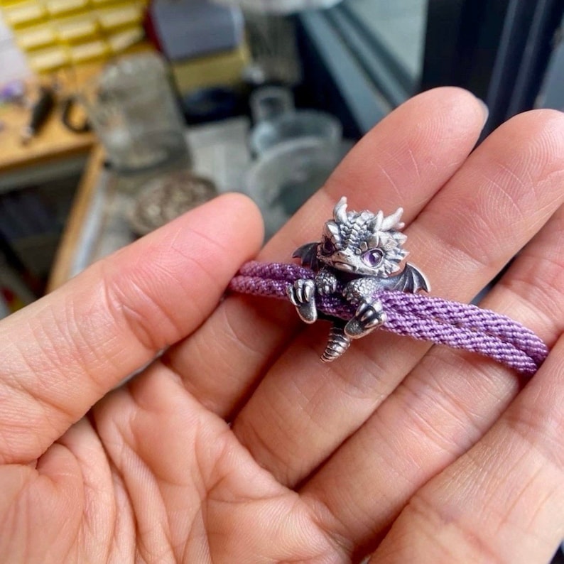 Cute Silver Dragon Bracelet