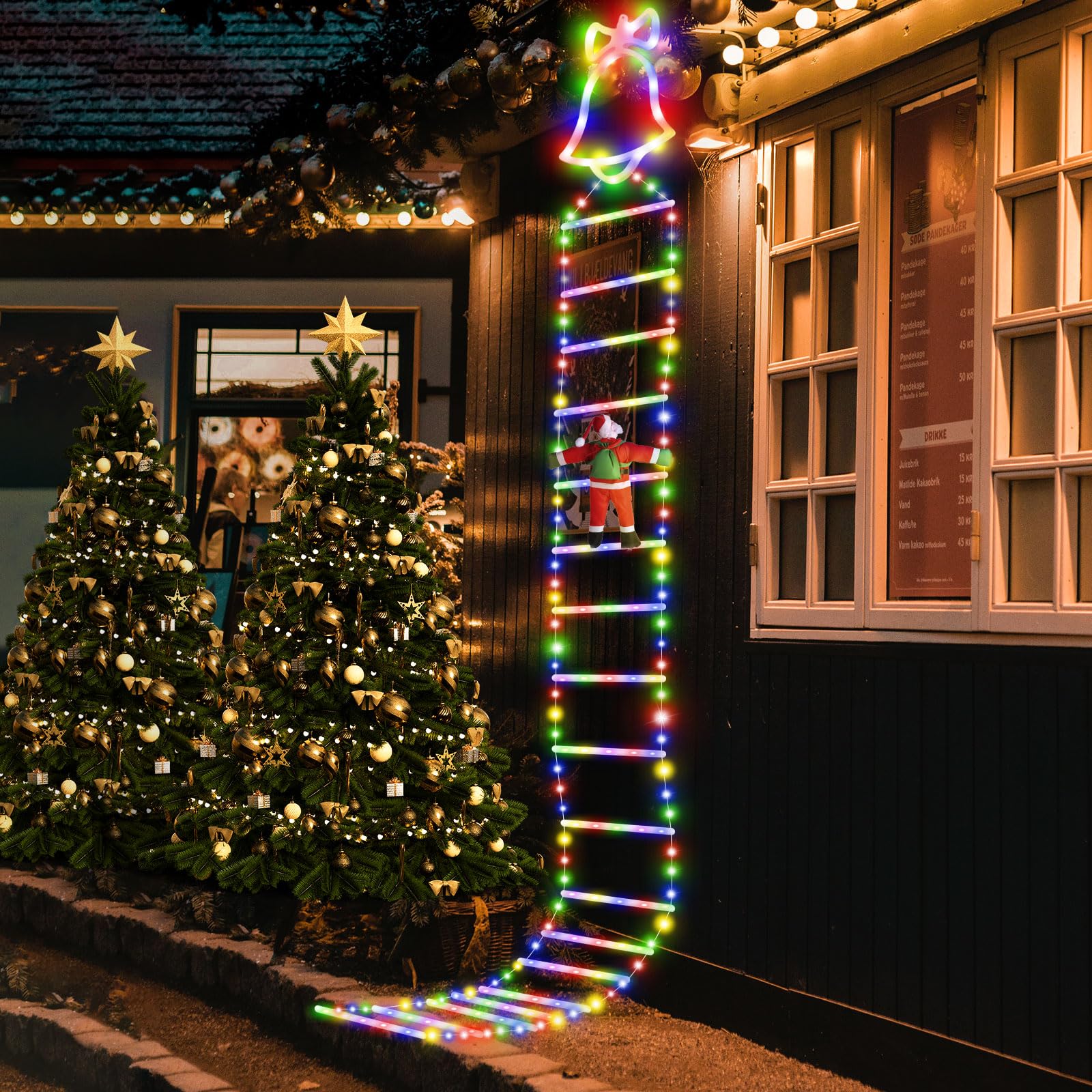 Christmas Decorative Outdoor Ladder Lights
