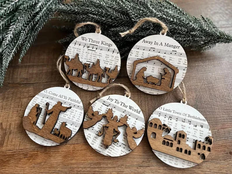 🔥Last Day Promotion 50% OFF🔥 - Music Sheet Nativity Ornament