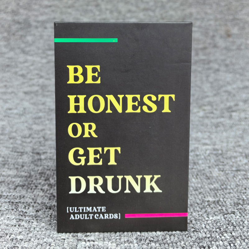 Be Honest or Get Drunk Game Card
