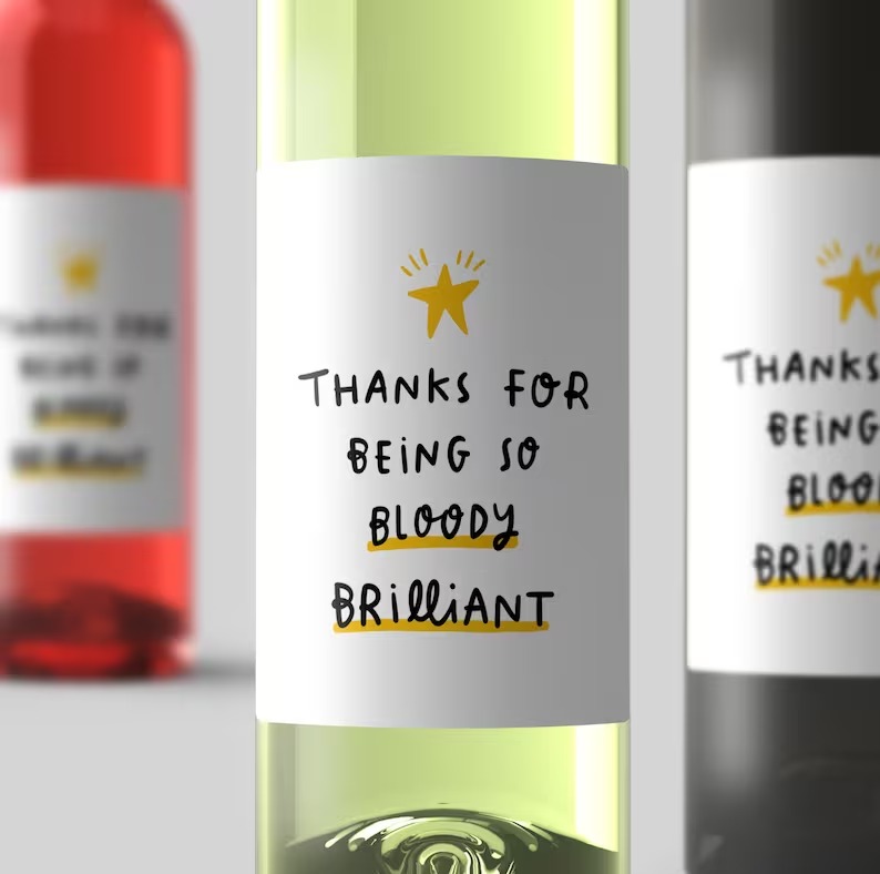 Wise Woman Found Another Job Wine Label