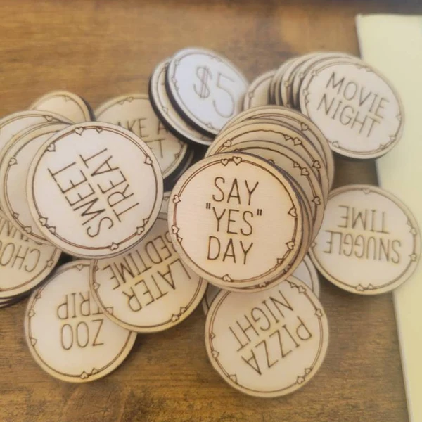 🐰Wooden Easter Reward Coins