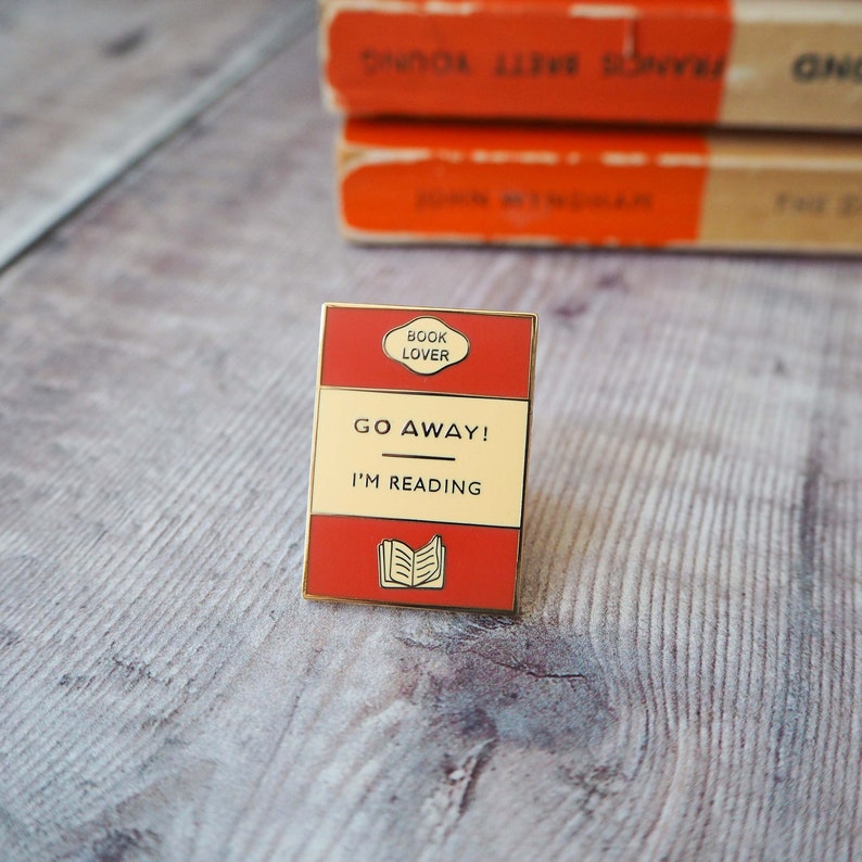 Book Lover Enamel Pin