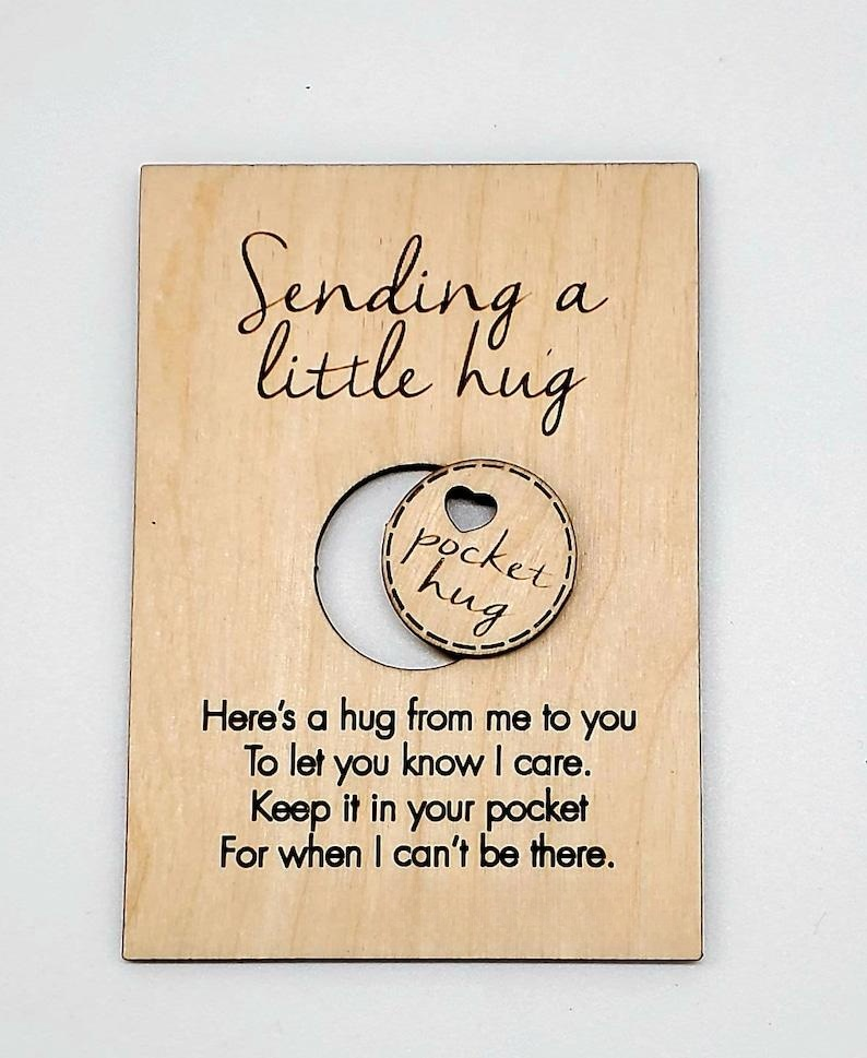 💖Hug Wooden Token💖