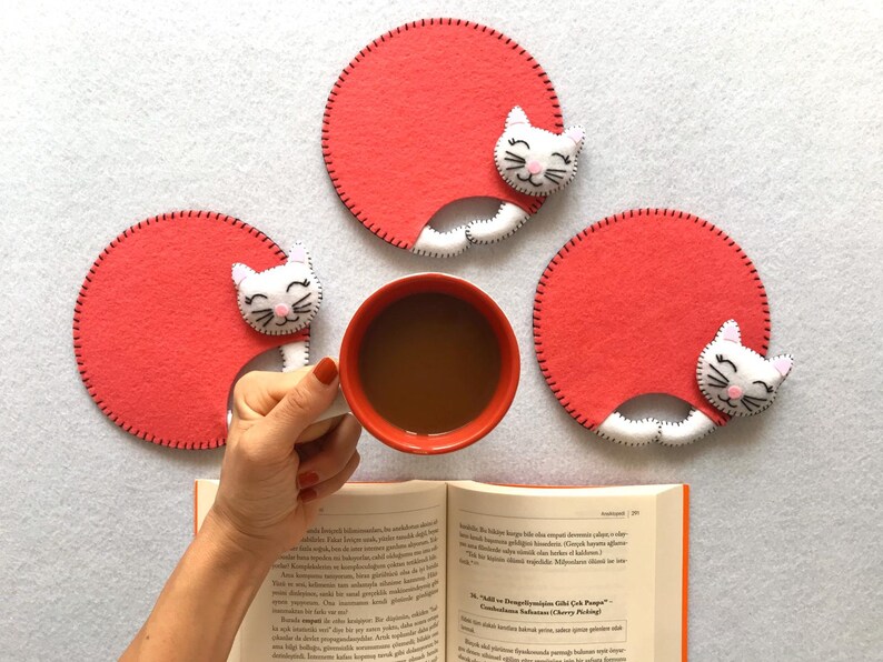 Funny Cute Cat Coasters