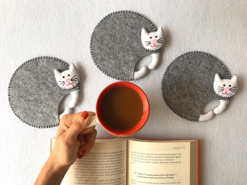 Funny Cute Cat Coasters