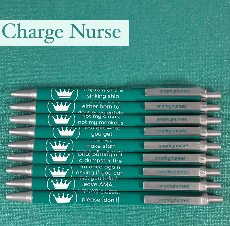 Nurse Pens: Sarcastic Black Ink Set