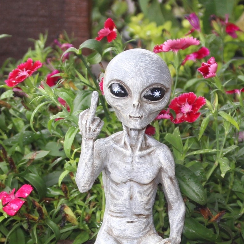 Rude Alien Statue