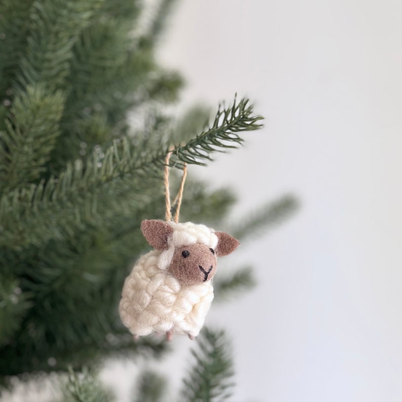 Felt Mini Sheep Ornament