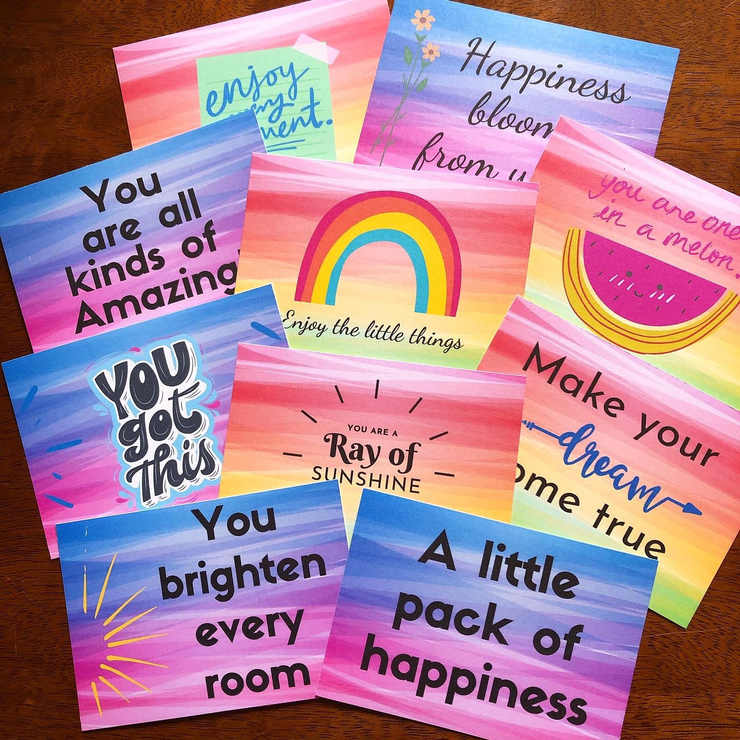 Pack of happiness cards