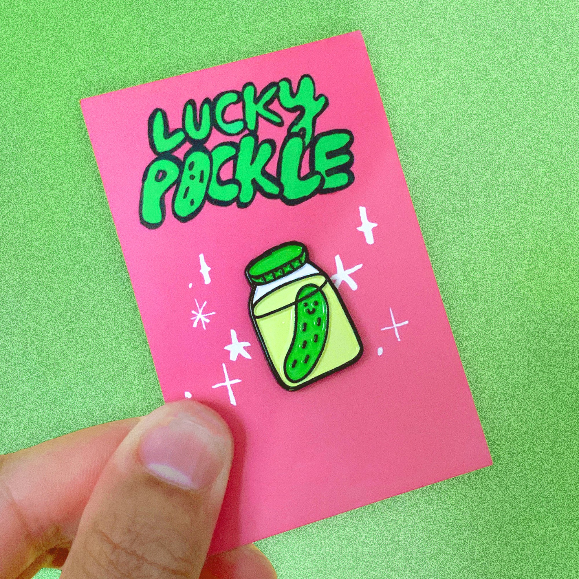 Lucky Pickle Enamel Pin