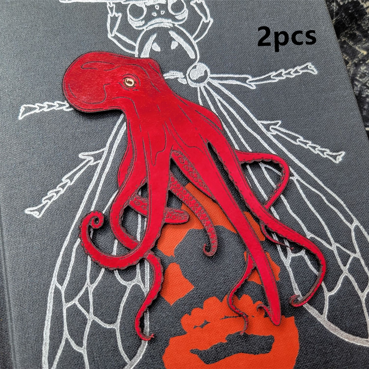Leather Octopus Bookmark