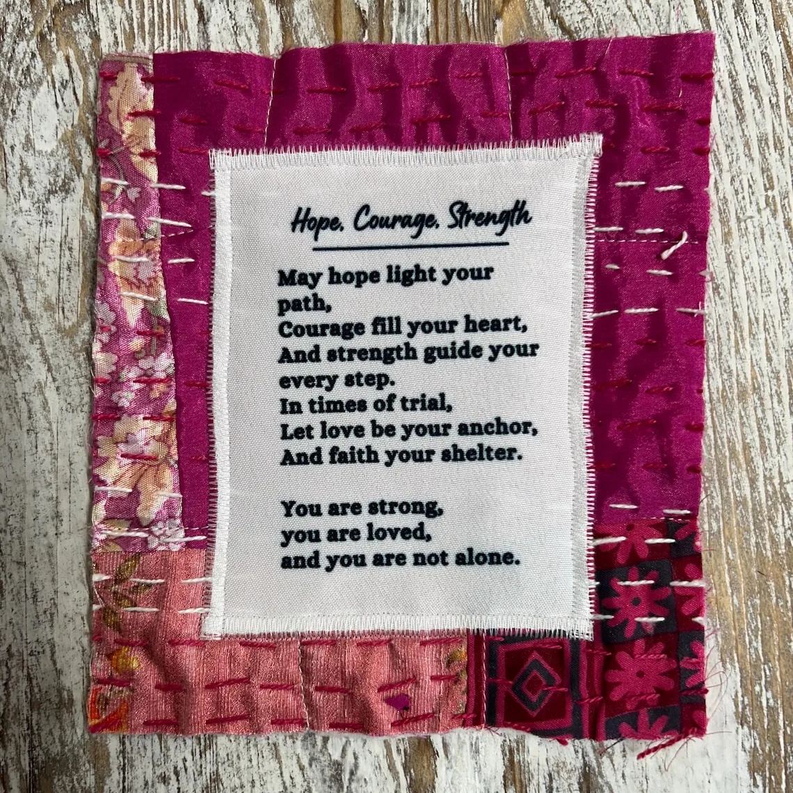 Spiritual Prayer Quilt - Hope, Courage and Strength