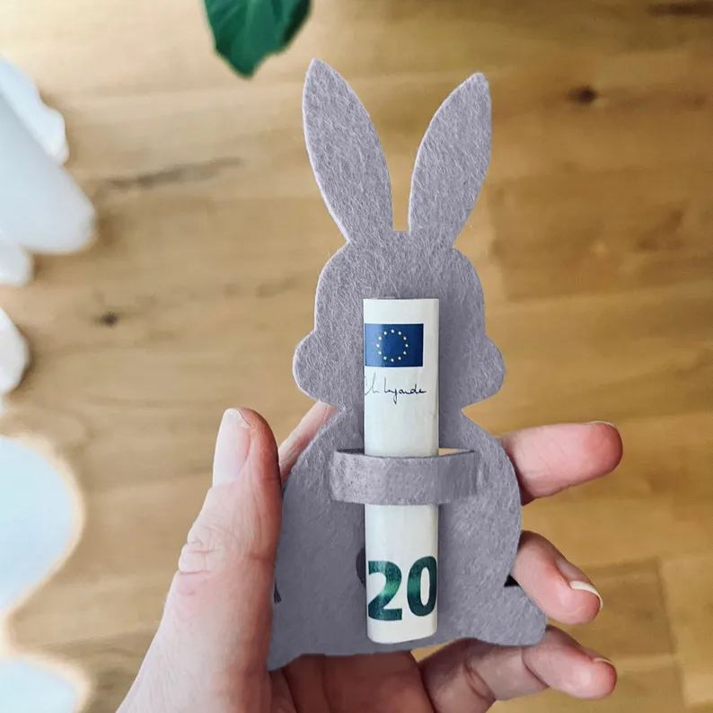 Easter Bunny Money Holder Gift