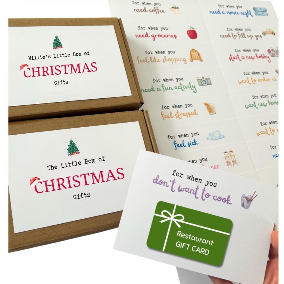 Christmas Gift Card Book Box