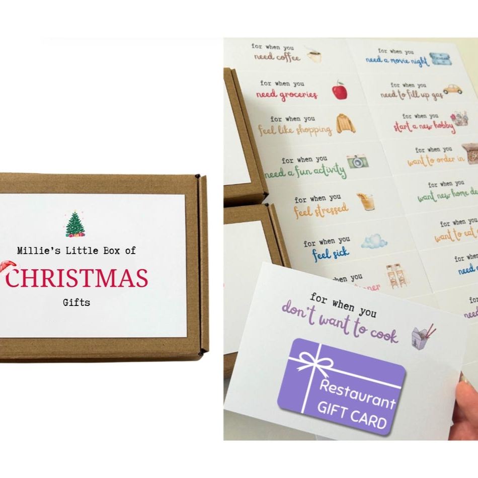 Christmas Gift Card Book Box