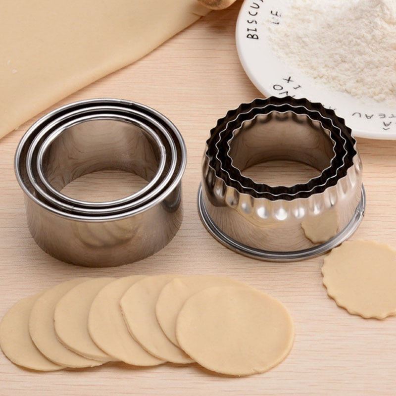 3pcs Round Shaped Dough Cutter-Grand Kitchen