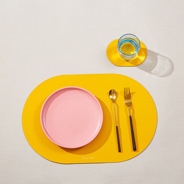 Placemat for Dining Table Waterproof Non-Slip Place Mat Set-Grand Kitchen