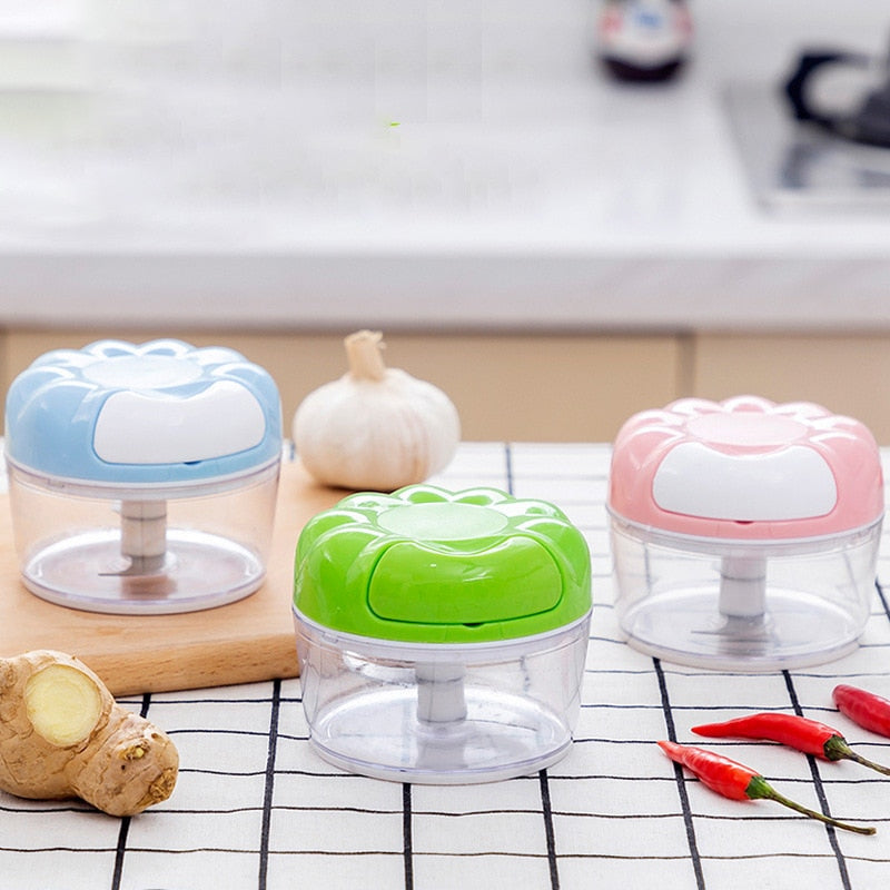 Manual Garlic Press Multi-function Garlic Grinding Chopper Meat Cutter-Grand Kitchen