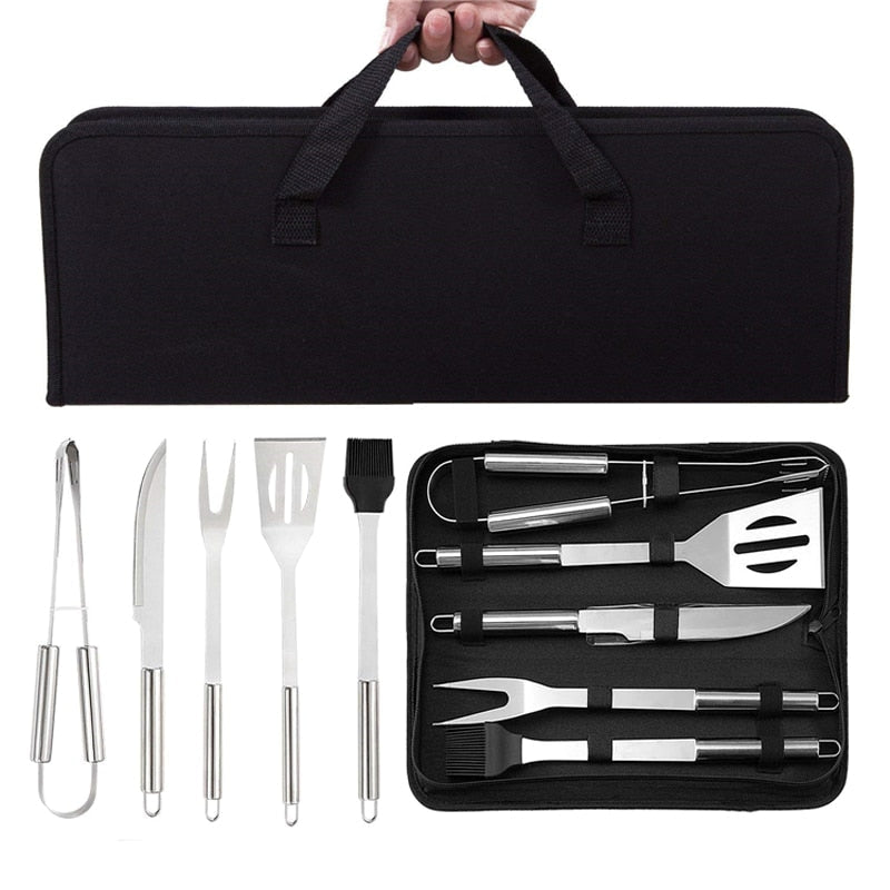 BBQ Grill Tool Set Barbecue Tools Outdoor Camping Cooking Tools Set-Grand Kitchen