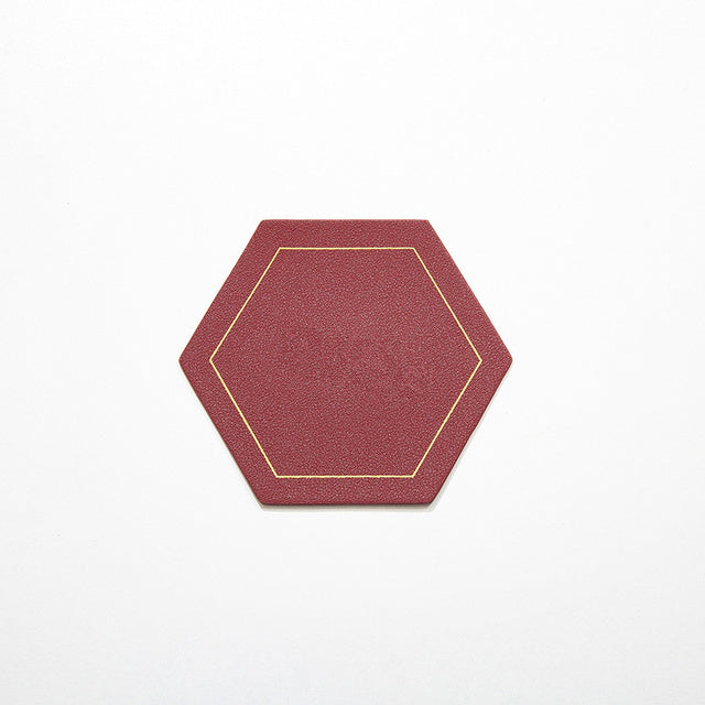 Leather Coaster Waterproof Heat Resistant Octagon Cup Coaster Cup Mat-Grand Kitchen
