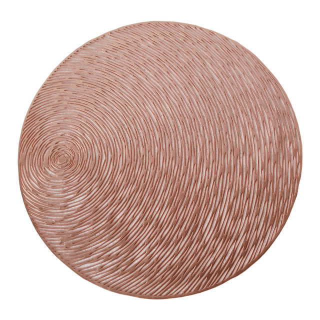 Table Mats Coasters Pad Round Placemat Heat Wear Resistant Placemat-Grand Kitchen