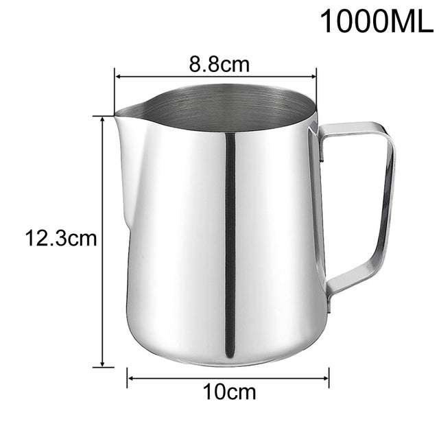 Stainless Steel Pull Flower Coffee Cup Cappuccino Cream Milk Foam Mug-Grand Kitchen