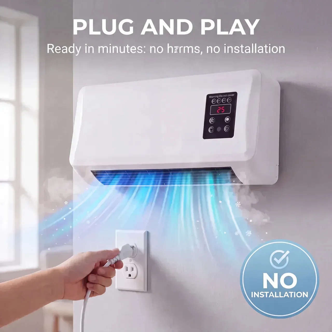 ❄️Limited Discount🔥Ductless Portable Air Conditioners No Windows Needed