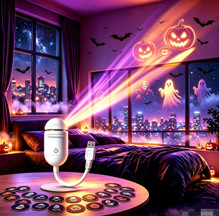 🎃 Nightmare Halloween Projector Light – Animated LED Decoration for a Spooky Haunted Atmosphere