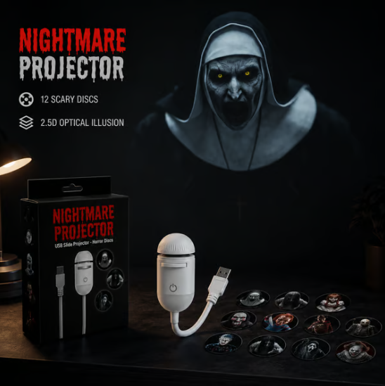 🎃 Nightmare Halloween Projector Light – Animated LED Decoration for a Spooky Haunted Atmosphere
