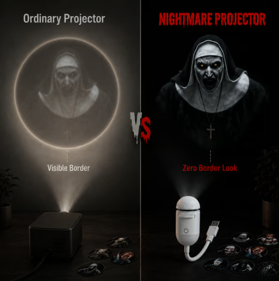 🎃 Nightmare Halloween Projector Light – Animated LED Decoration for a Spooky Haunted Atmosphere