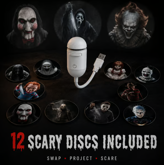 🎃 Nightmare Halloween Projector Light – Animated LED Decoration for a Spooky Haunted Atmosphere