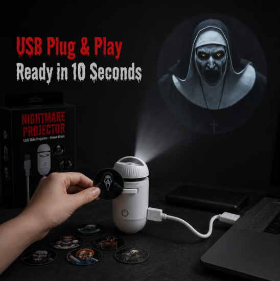 🎃 Nightmare Halloween Projector Light – Animated LED Decoration for a Spooky Haunted Atmosphere