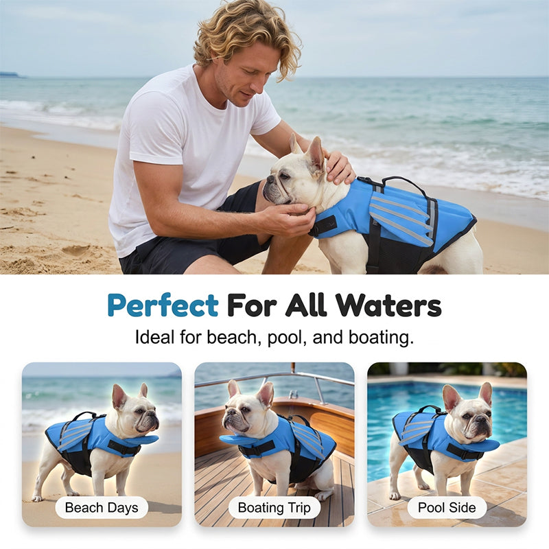 🥳2026 HOT SALE💞Reflective Angel Wing Dog Life Jacket – High‑buoyancy, quick‑rescue handle & breathable mesh. Reflective strips for evening swims. Safe & adorable! 🌊✨