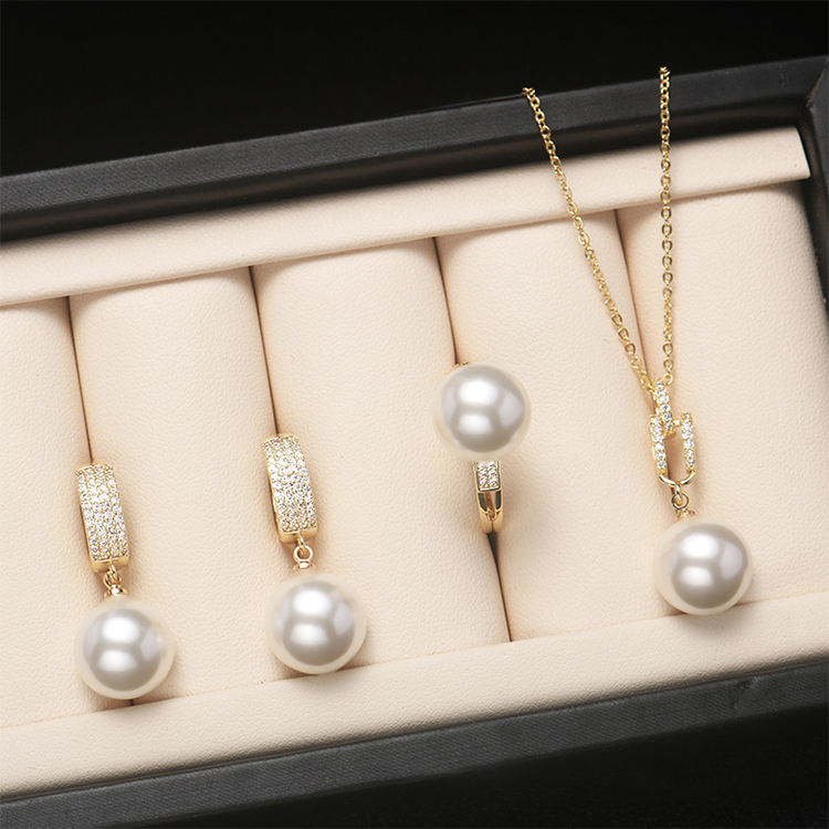 🔥50% OFF❤️🎁 Akoya Pearl Jewelry Set (Necklace, Ring, Earrings)