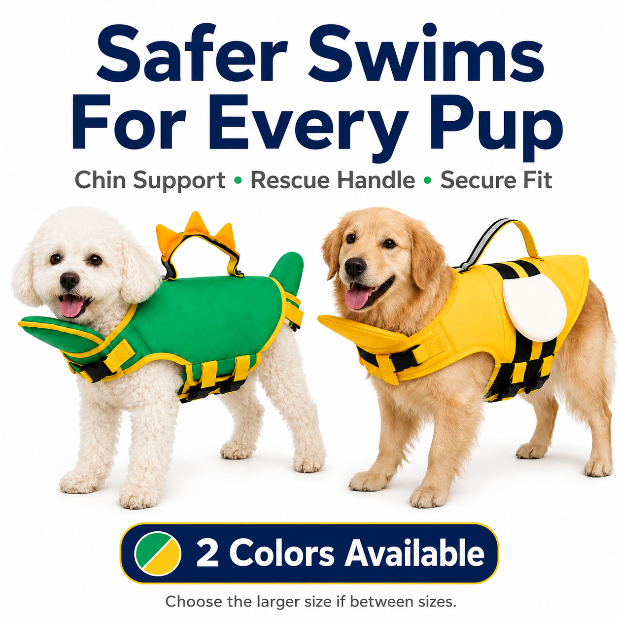 ☀️ Summer Sale – 50% OFF💦Premium Dog Life Vest for Swimming & Boating