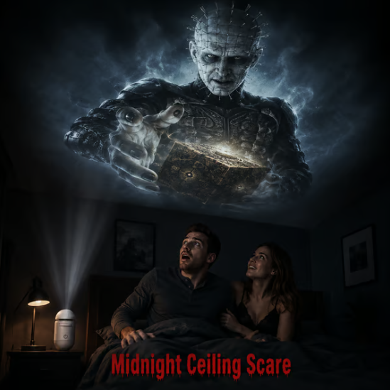 🎃 Nightmare Halloween Projector Light – Animated LED Decoration for a Spooky Haunted Atmosphere