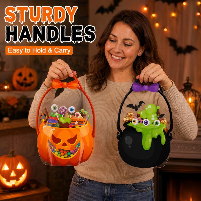 š„Last Day 50% OFF -šHalloween Goodie Bags Plastic Candy Gift Bags with Handle