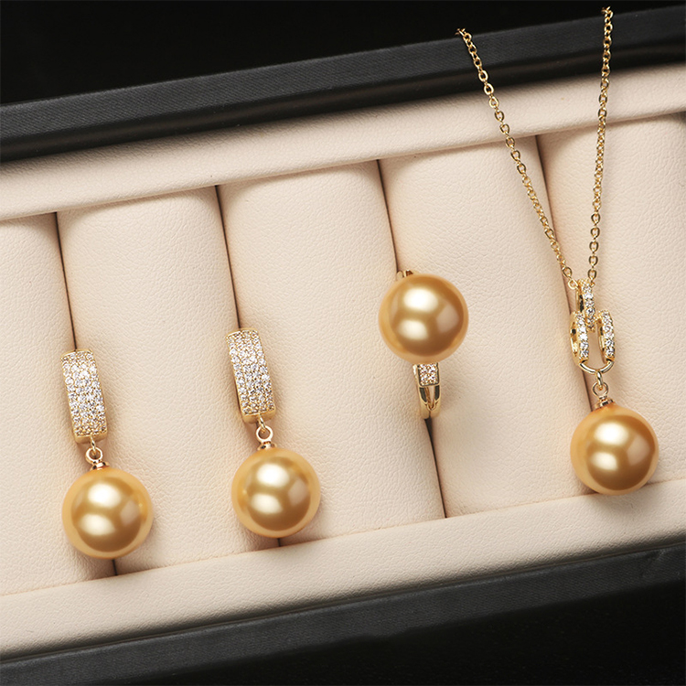 🔥50% OFF❤️🎁 Akoya Pearl Jewelry Set (Necklace, Ring, Earrings)