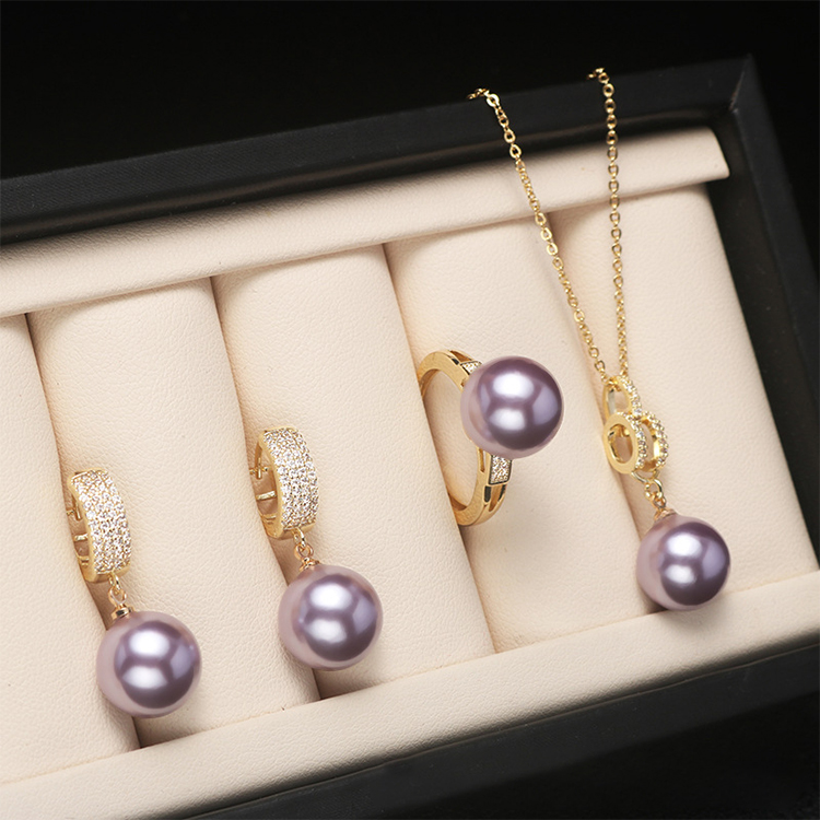 🔥50% OFF❤️🎁 Akoya Pearl Jewelry Set (Necklace, Ring, Earrings)