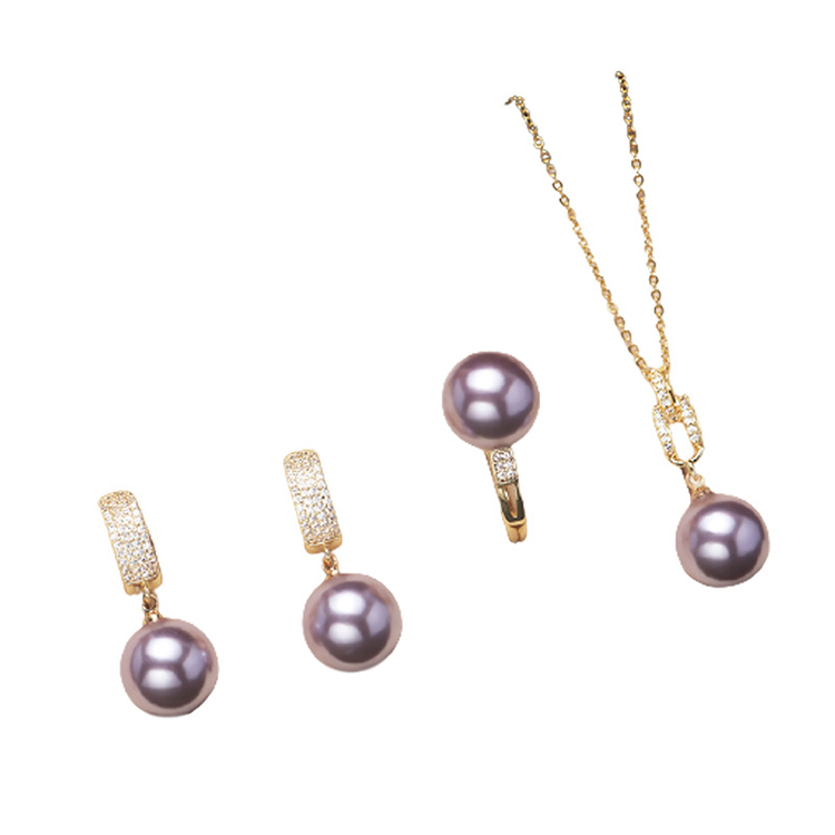 🔥50% OFF❤️🎁 Akoya Pearl Jewelry Set (Necklace, Ring, Earrings)