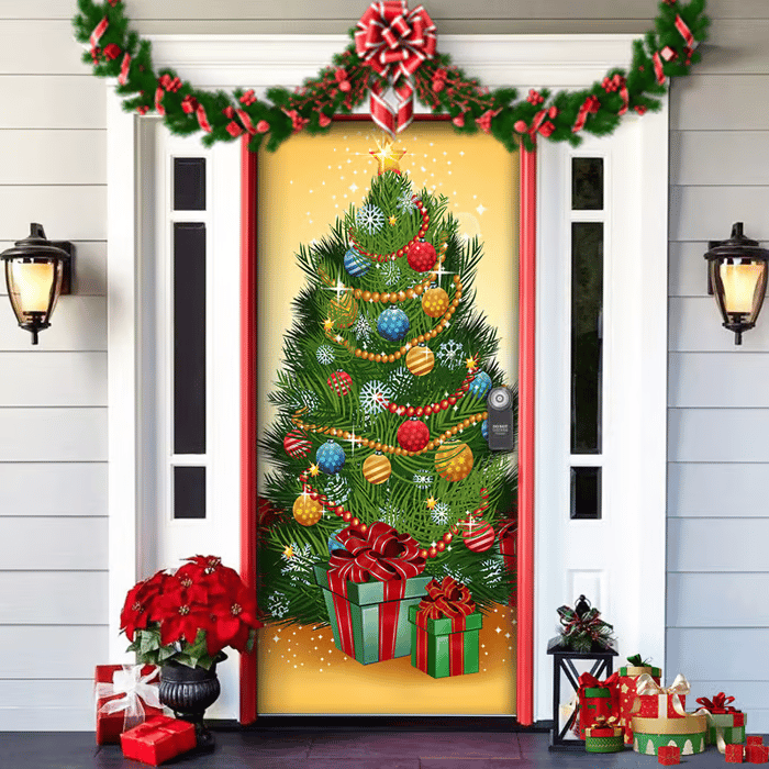 Last day 49% OFF🌟2025 Christmas and Halloween front door decoration