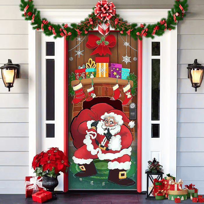 Last day 49% OFF🌟2025 Christmas and Halloween front door decoration