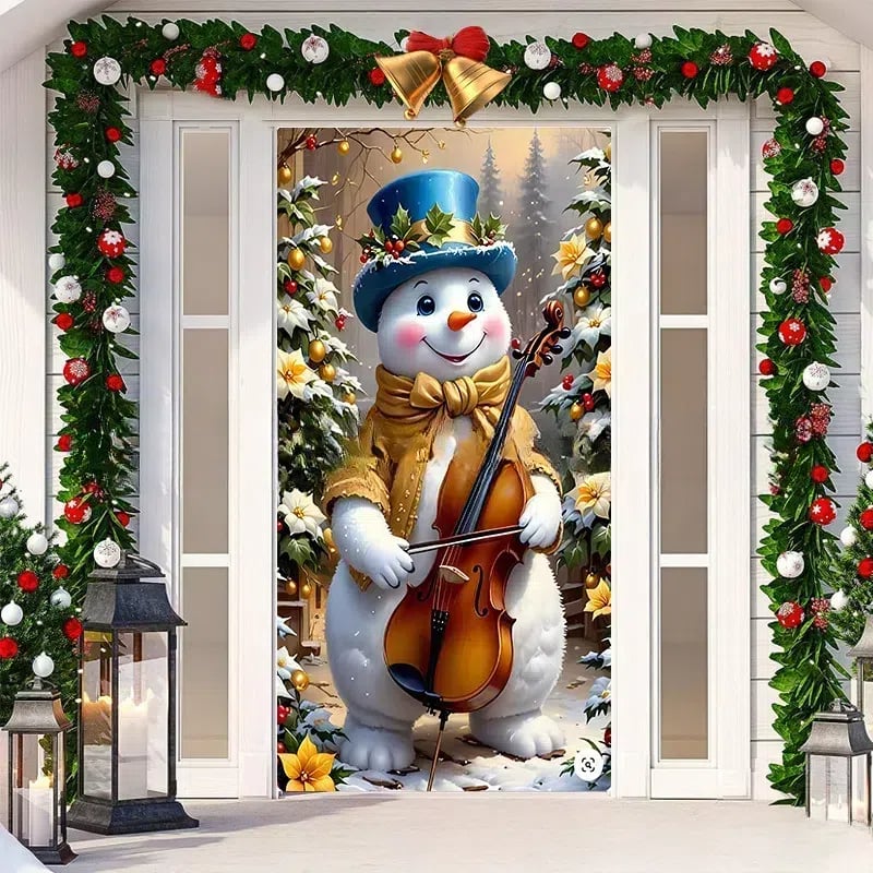Last day 49% OFF🌟2025 Christmas and Halloween front door decoration