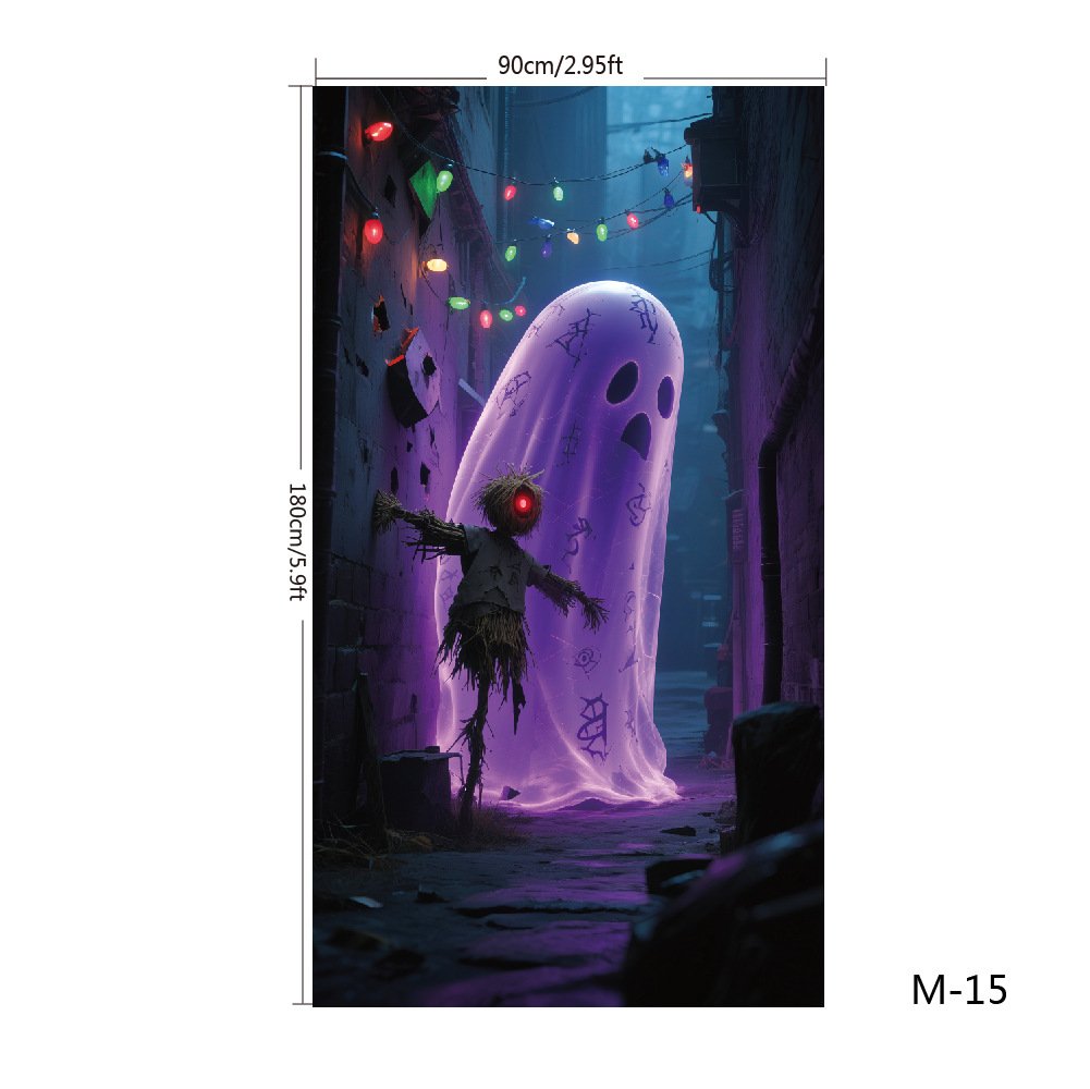 Last day 49% OFF🌟2025 Christmas and Halloween front door decoration